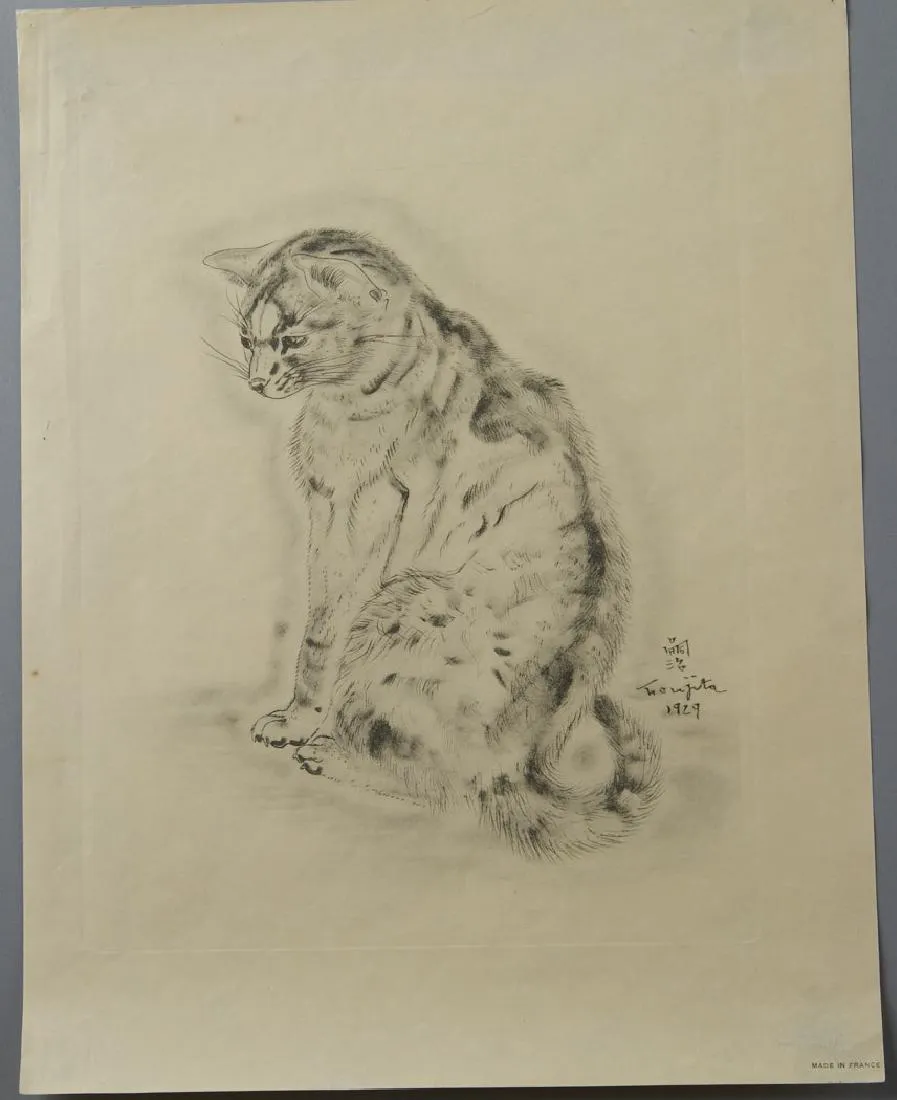 le_pho_banner 2 Leonard Tsuguharu Foujita Collotype Print Book of Cats