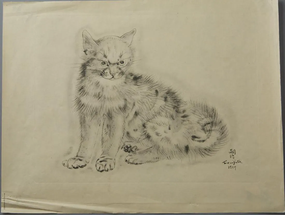 le_pho_banner 2 Leonard Tsuguharu Foujita Collotype Print Book of Cats