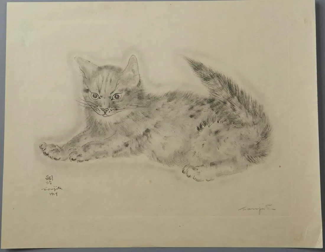 le_pho_banner 2 Leonard Tsuguharu Foujita Hand-Signed Collotype Print Book of Cats