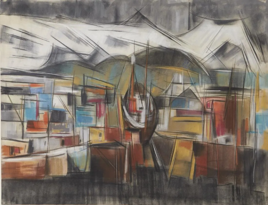 le_pho_banner 2 Elof Wedin Pastel on Paper