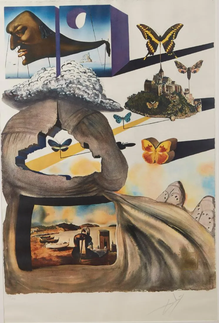 le_pho_banner 2 Salvador Dali Normandie Color Lithograph
