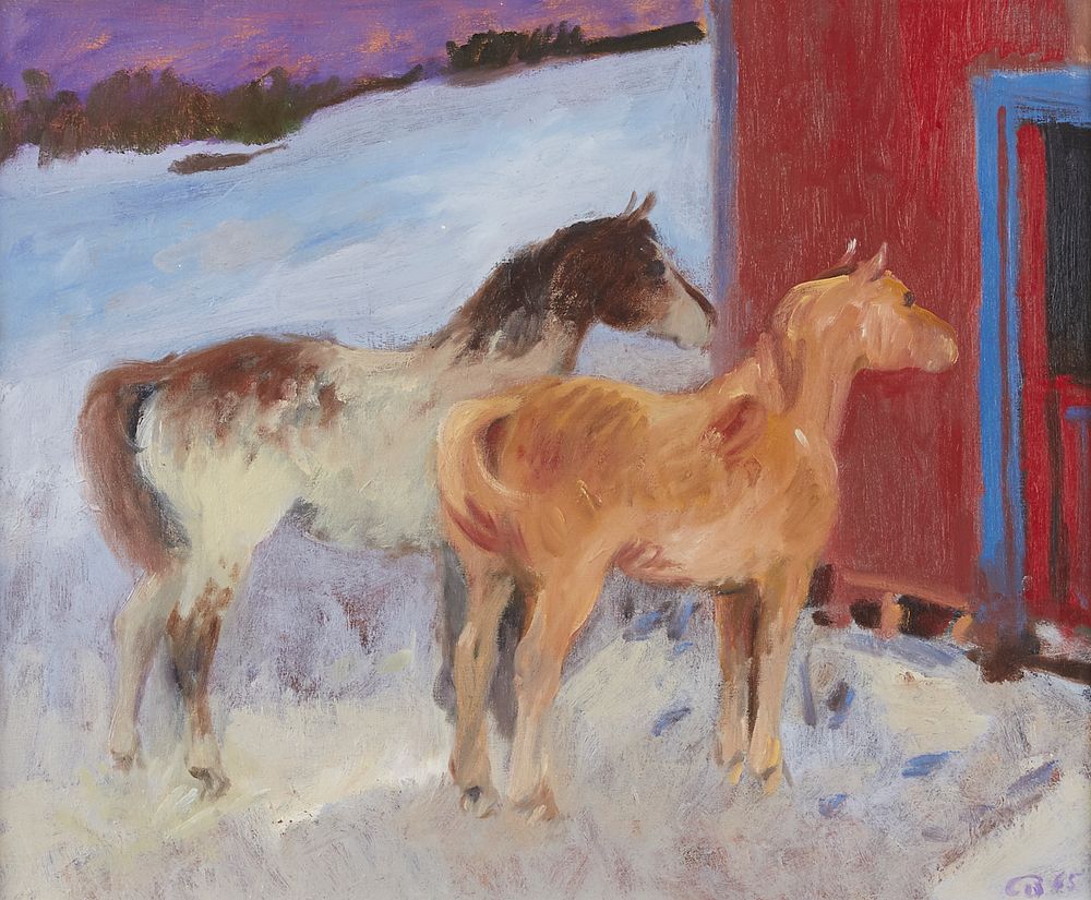 le_pho_banner 2 Cameron Booth Sorrel and Paint Ponies Oil on Canvas