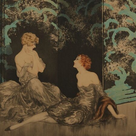 Louis Icart "Intimacy" Etching