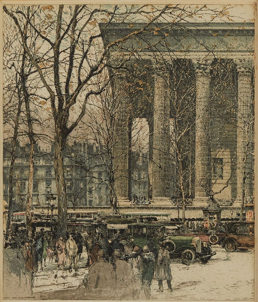 le_pho_banner 2 Luigi Kasimir "Paris Boul de la Madeleine" Etching