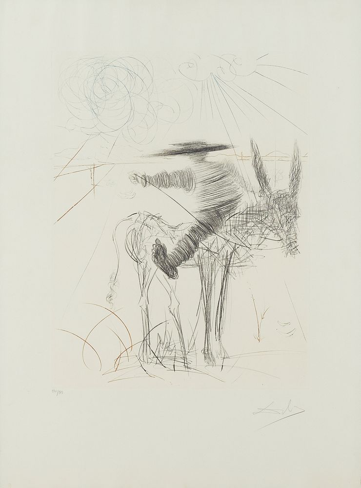 le_pho_banner 2 Salvador Dali "Sancho Panza" Drypoint