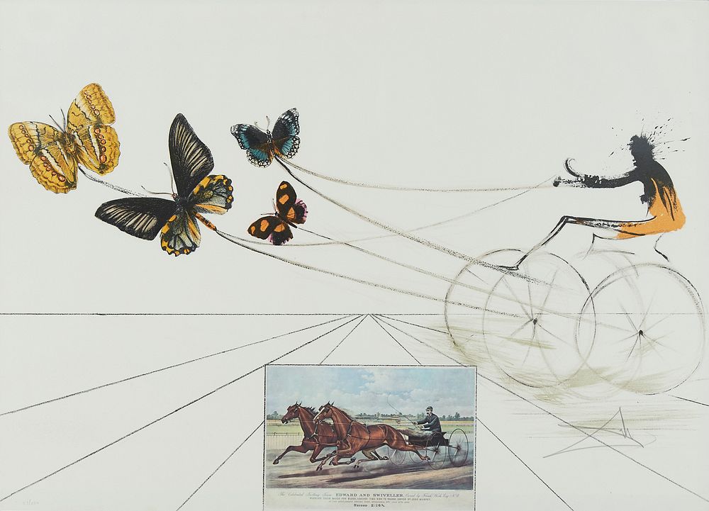 le_pho_banner 2 Salvador Dali "American Trotting Horses No. 1" Lithograph
