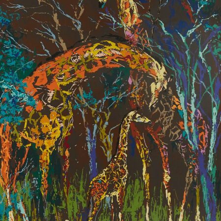 Leroy Neiman Giraffe Family Serigraph
