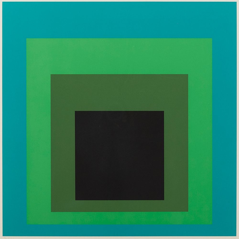 le_pho_banner 2 Josef Albers "DR-b" Screenprint 1968