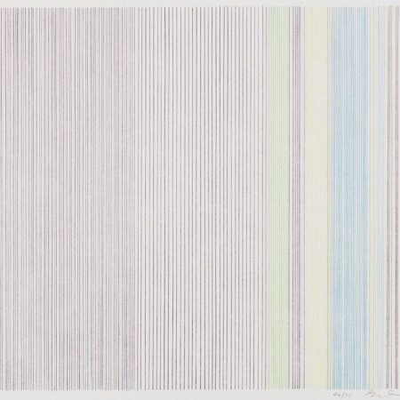 Gene Davis "Three Aces" Color Lithograph