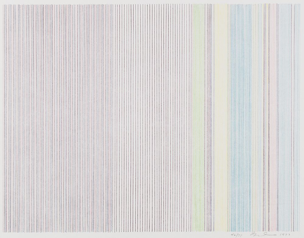le_pho_banner 2 Gene Davis "Three Aces" Color Lithograph