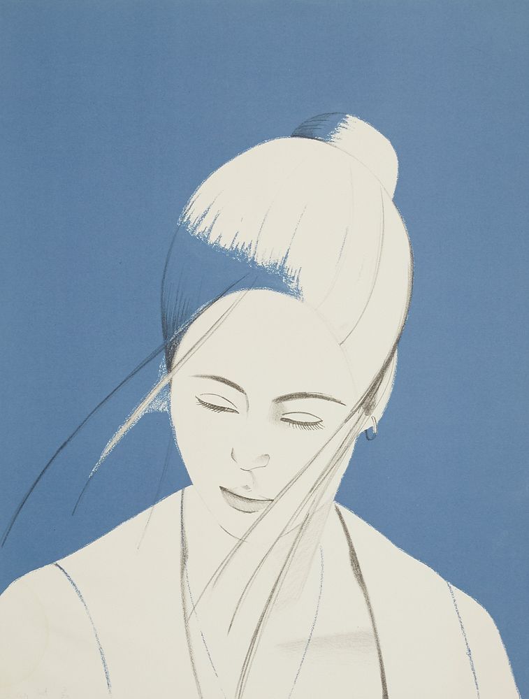le_pho_banner 2 Alex Katz "Pamela in Blue" Screenprint & Lithograph 1976