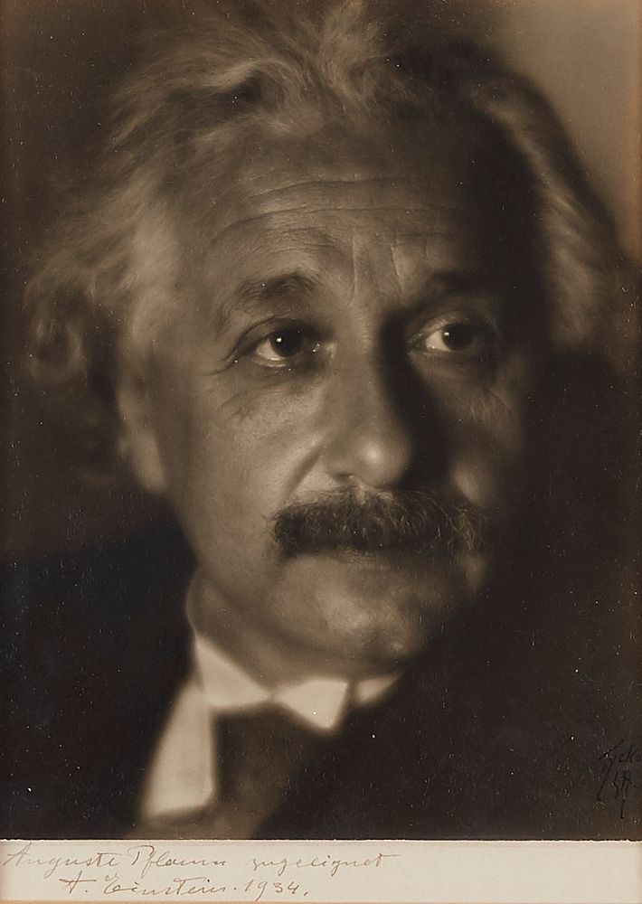 le_pho_banner 2 Tycko Albert Einstein 1934 Autograph Photograph