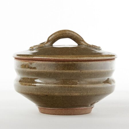 Warren MacKenzie Studio Pottery Lidded Bowl Marked