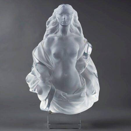 Frederick Hart "Fidelia" Lucite Sculpture of a Woman