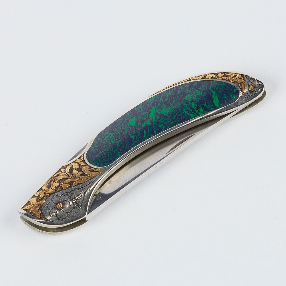 Gil Rudolph Engraved Jim Martin Folding Knife