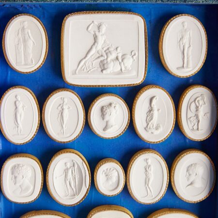 19th c. Paoletti Grand Tour Opera di Canova Plaster Intaglios