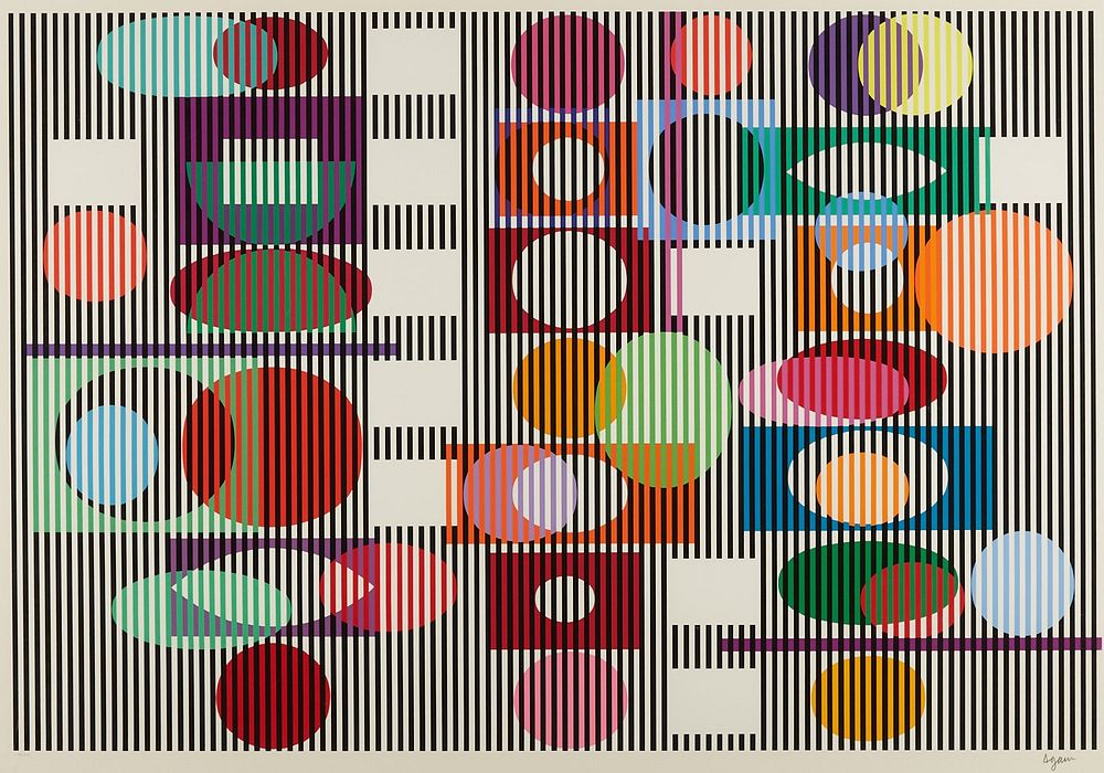 le_pho_banner 2 Yaacov Agam "Double Metamorphosis" Silkscreen