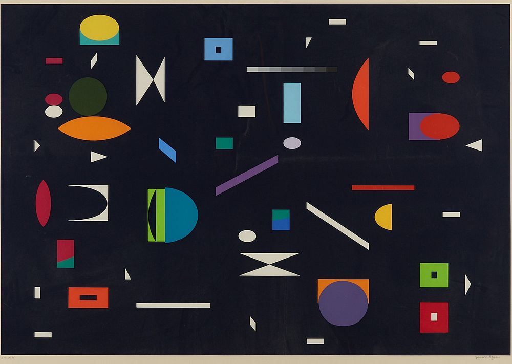 le_pho_banner 2 Yaacov Agam "Fondes Marin 1" Silkscreen