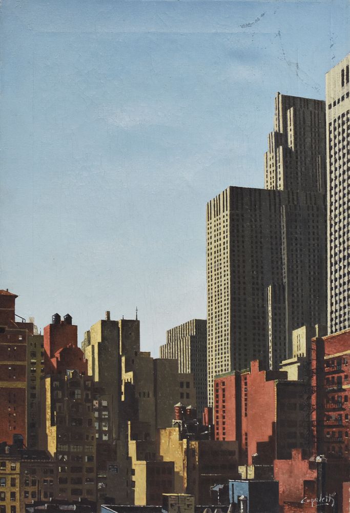 le_pho_banner 2 Jose Manuel Capuletti New York Skyline Oil on Canvas