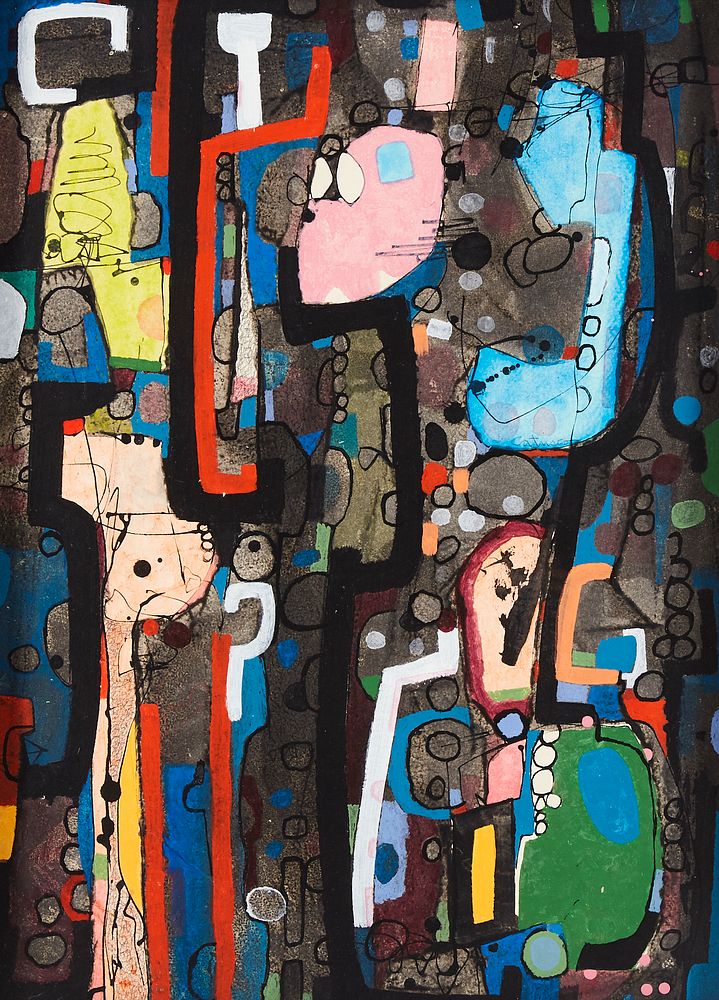 le_pho_banner 2 Louis Catusco "Black Mass II" Acrylic on Board