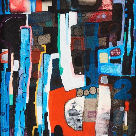 Louis Catusco "Black Mass IV" Acrylic on Board