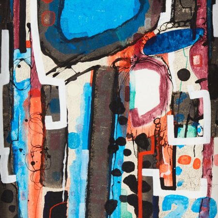 Louis Catusco "Black Mass III" Acrylic on Board