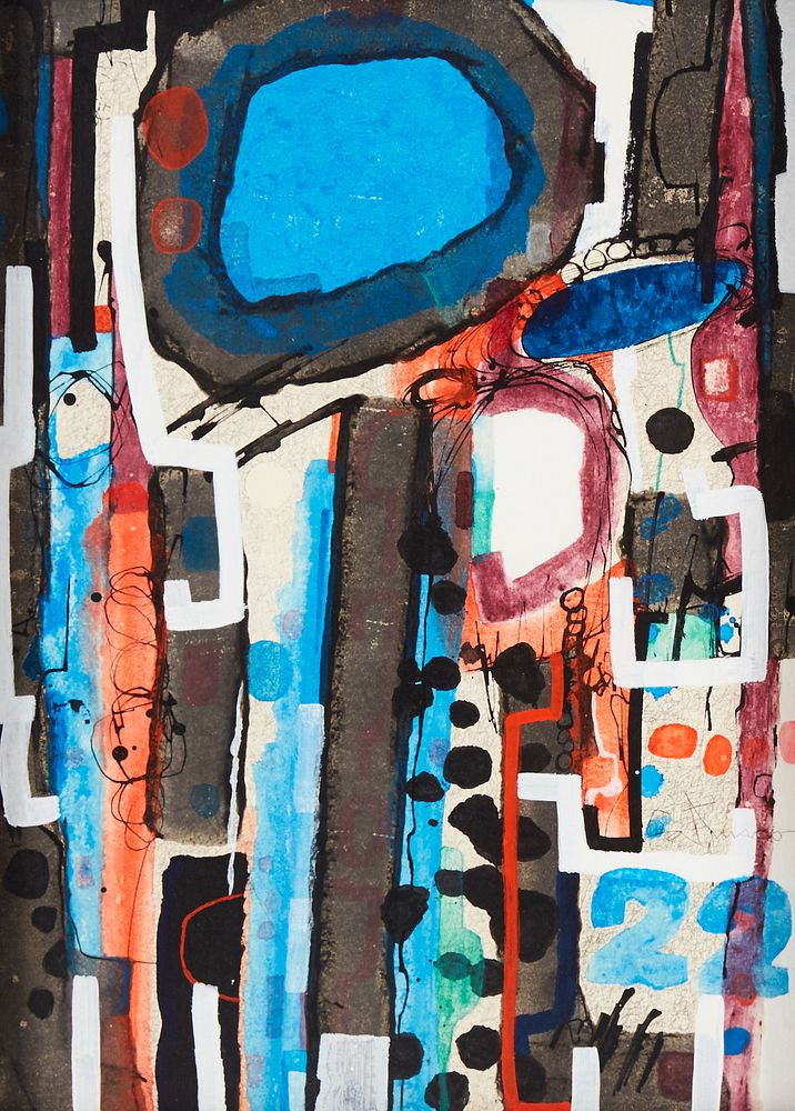 le_pho_banner 2 Louis Catusco "Black Mass III" Acrylic on Board