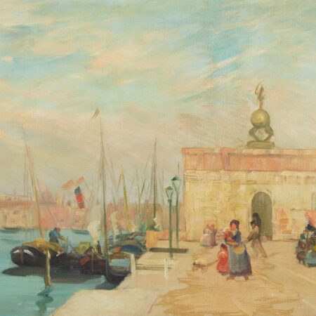 Pauline Palmer Venice Painting Oil on Canvas