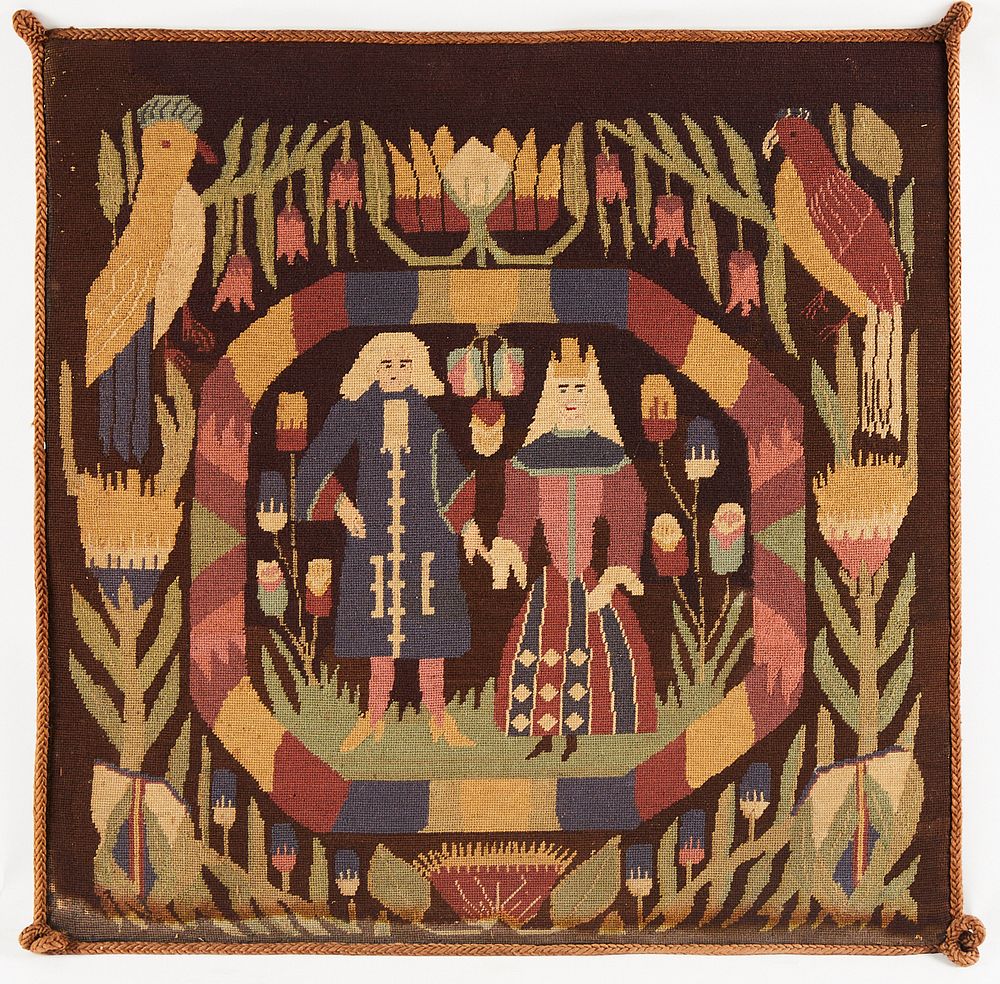 le_pho_banner 2 WPA Handicraft Project "Swedish Marriage Couple" Needlepoint Textile
