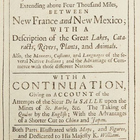 Hennepin "A New Discovery of a Vast Country in America" London 1698