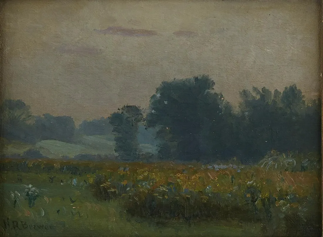 le_pho_banner 2 Nicholas R. Brewer Landscape Oil on Canvas-Laid Board