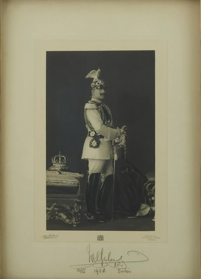 le_pho_banner 2 Kaiser Wilhelm Signed Photo