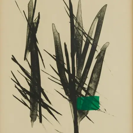 Toko Shinoda "To Green" Color Lithograph