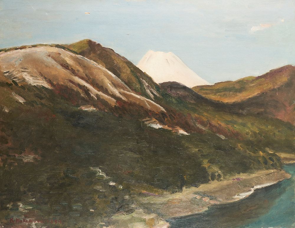 le_pho_banner 2 Ken'ichi Nakamura Mountain Landscape Oil on Canvas 1934
