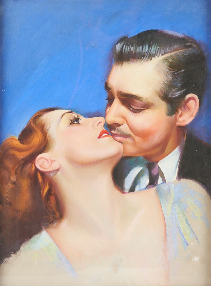 le_pho_banner 2 Charles Rubino "Clark Gable" Pastel on Board