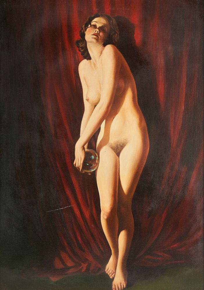 le_pho_banner 2 Charles Rubino Female Nude Oil on Board