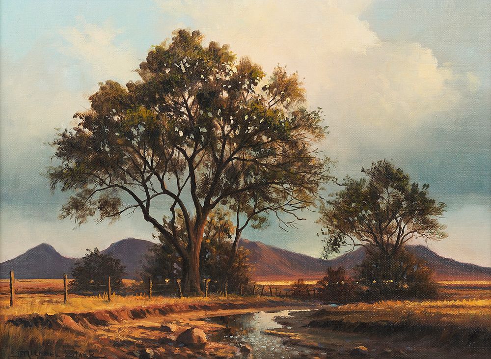 le_pho_banner 2 Michael Stack "Clearing Up" Oil on Canvas