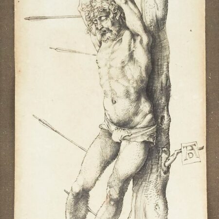 Albrecht Durer "St. Sebastian Tied to a Tree" Engraving