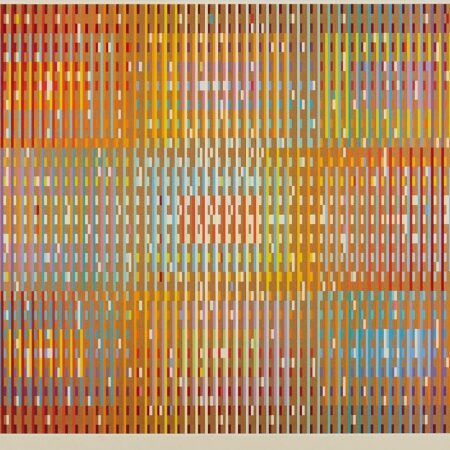 Yaacov Agam Geometric Gold Silkscreen