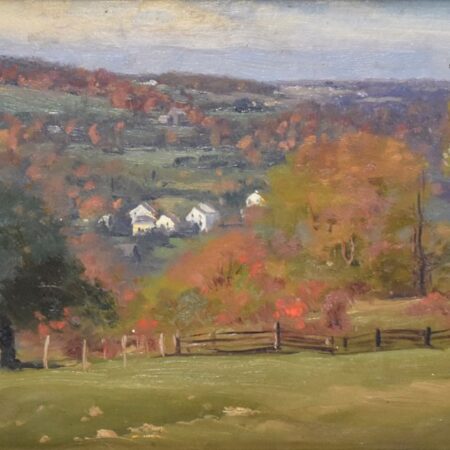Alexis Fournier Autumnal Landscape Oil on Board