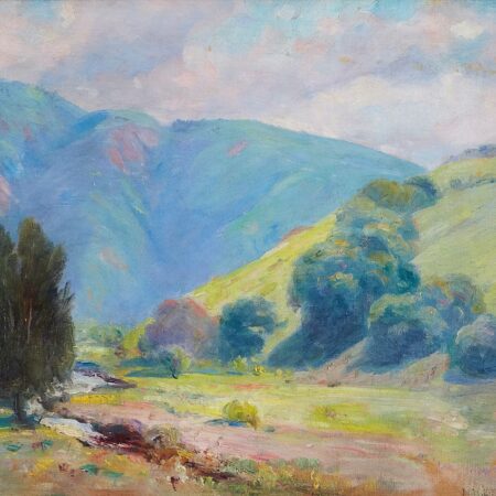 Nicholas Brewer San Joaquin Hills Laguna Oil on Canvas