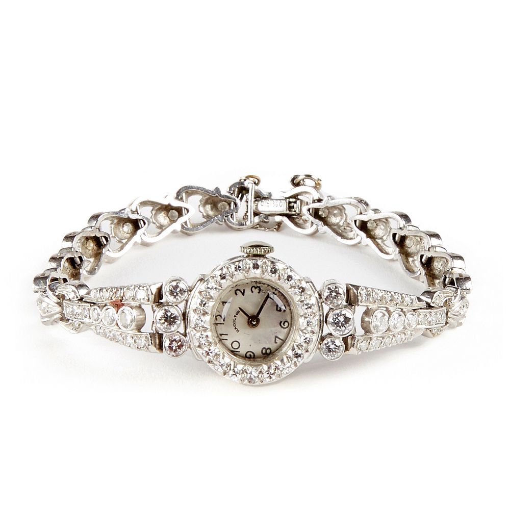 le_pho_banner 2 Diamond Platinum Hamilton Retrofitted Quartz Watch