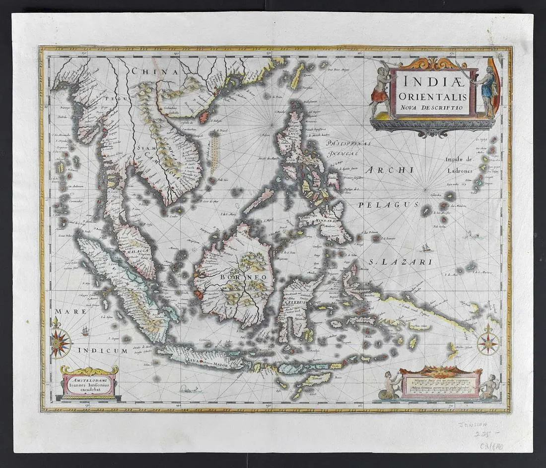 le_pho_banner 2 Jansson Map of the East Indian Ocean Archipelagos