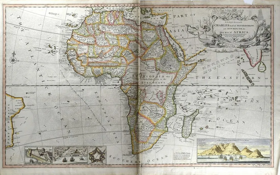 le_pho_banner 2 Herman Moll Map of Africa ca. 1720