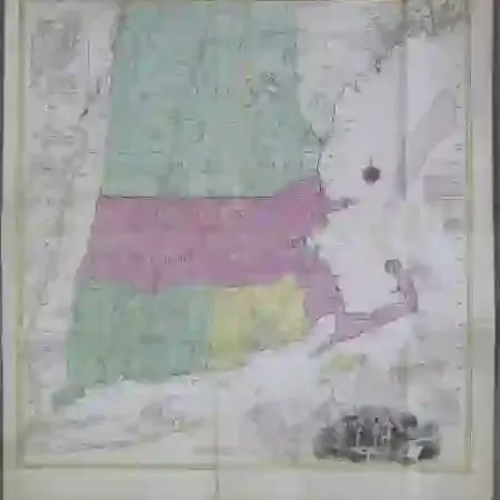 Tobias Lotter Map of New England 1776