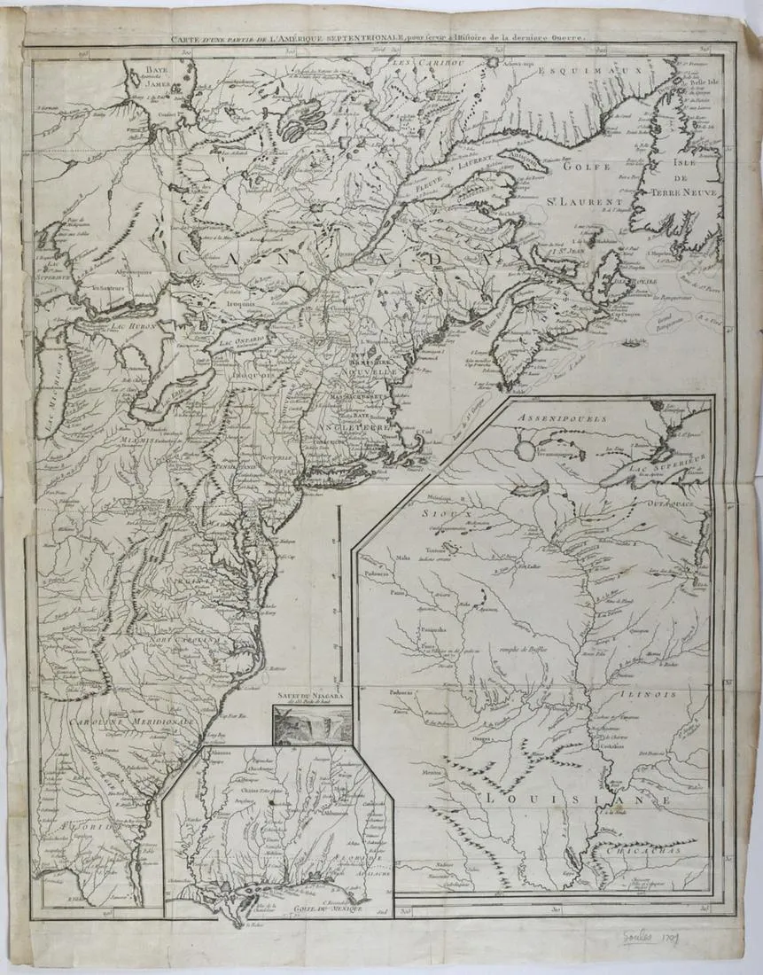 le_pho_banner 2 Le Rouge Map of Theatre de la Guerre en Amerique 1777