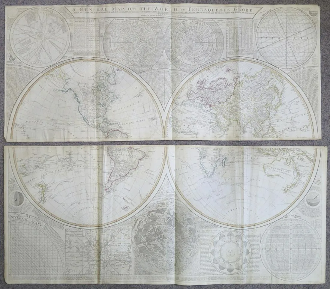 le_pho_banner 2 A General Map of the World London 1799