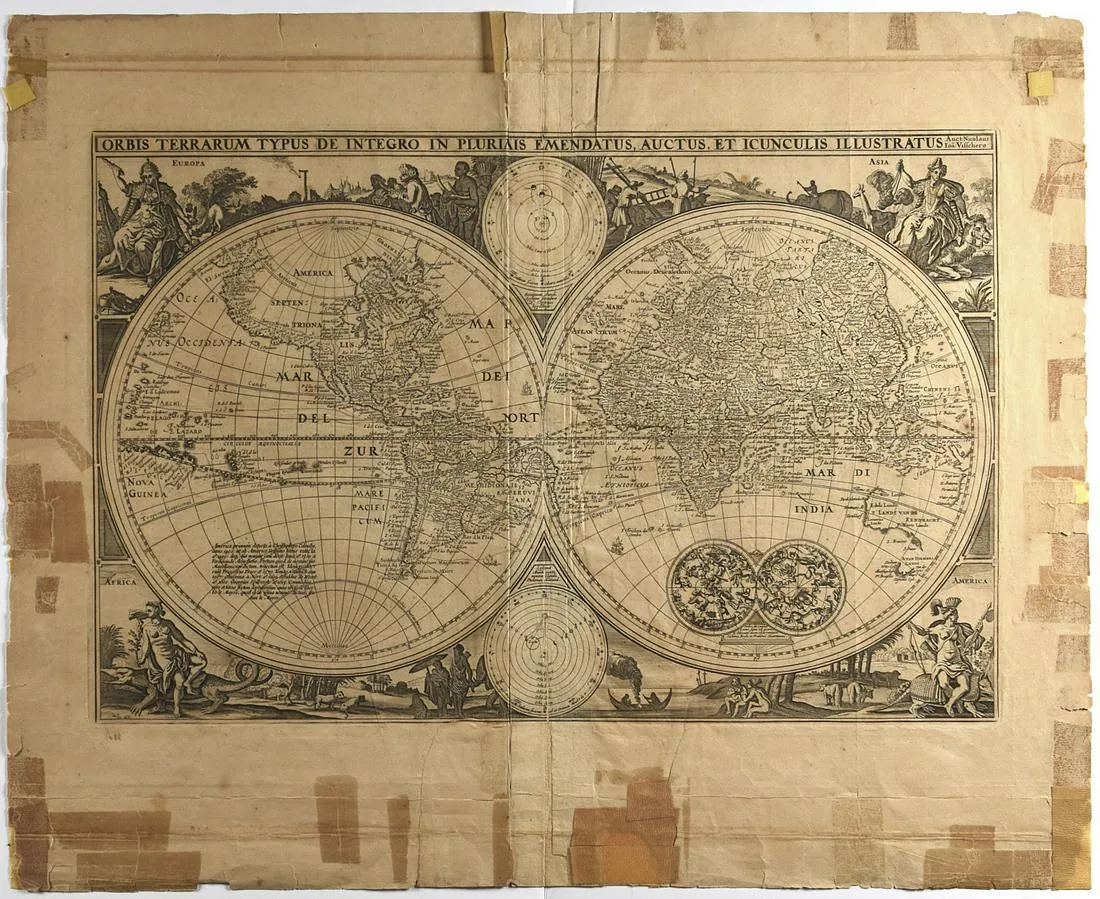 le_pho_banner 2 Nicolaes Visscher World Map 1657