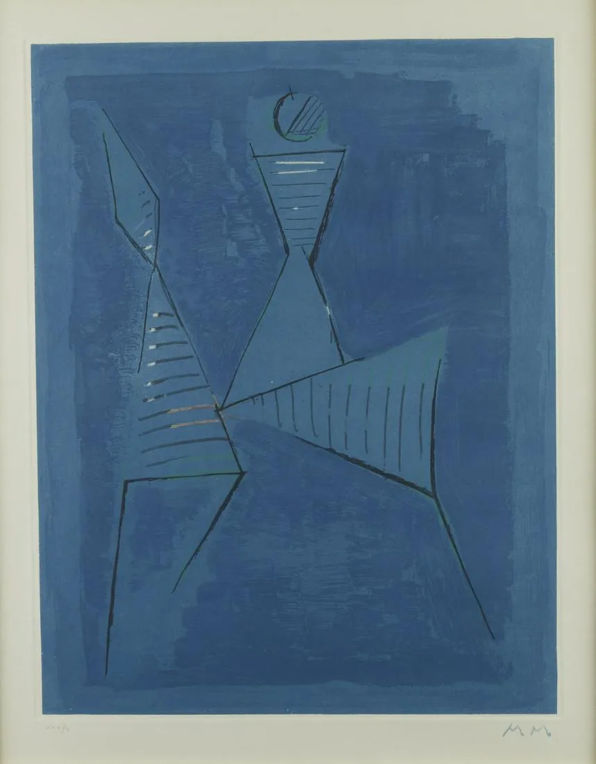 le_pho_banner 2 Marino Marini Plate I from "Marino from Goethe" Etching and Aquatint