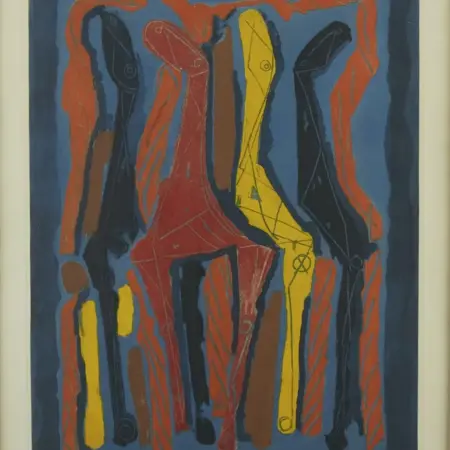 Marino Marini Etching and Aquatint Plate IV from "Marino from Goethe"